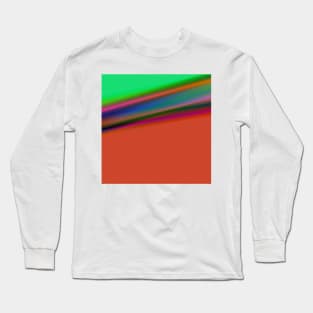 red blue green pink abstract art Long Sleeve T-Shirt